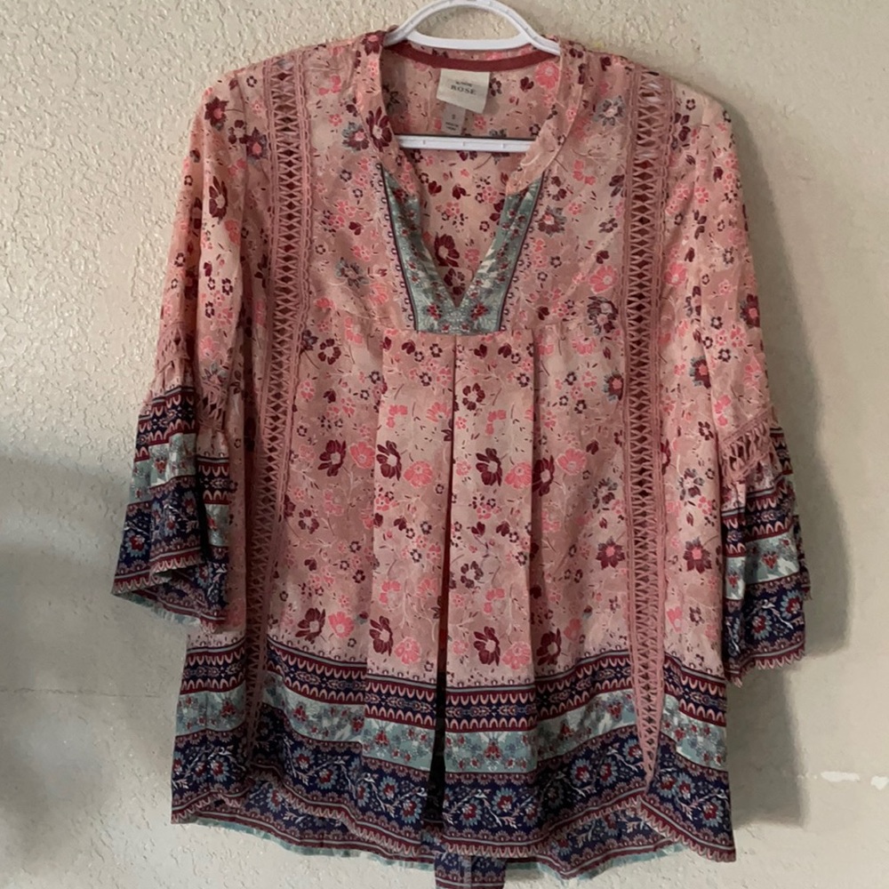 Knox Rose Women’s Tunic Boho Blouse Top